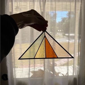 Geometric Stained Glass Suncatcher